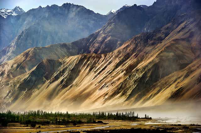 La regione del Ladakh in India