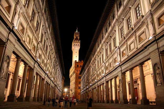 Uffizi museum in Florence